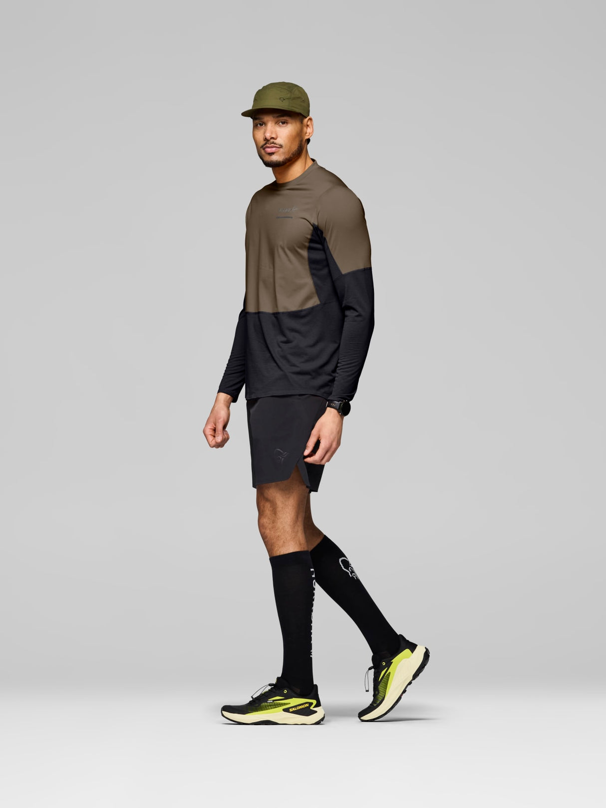 Norrøna Senja Equaliser Lightweight Long Sleeve (Men's) - T-Shirt - Tee Shirt - Shirt - Olive Night - Olive Green