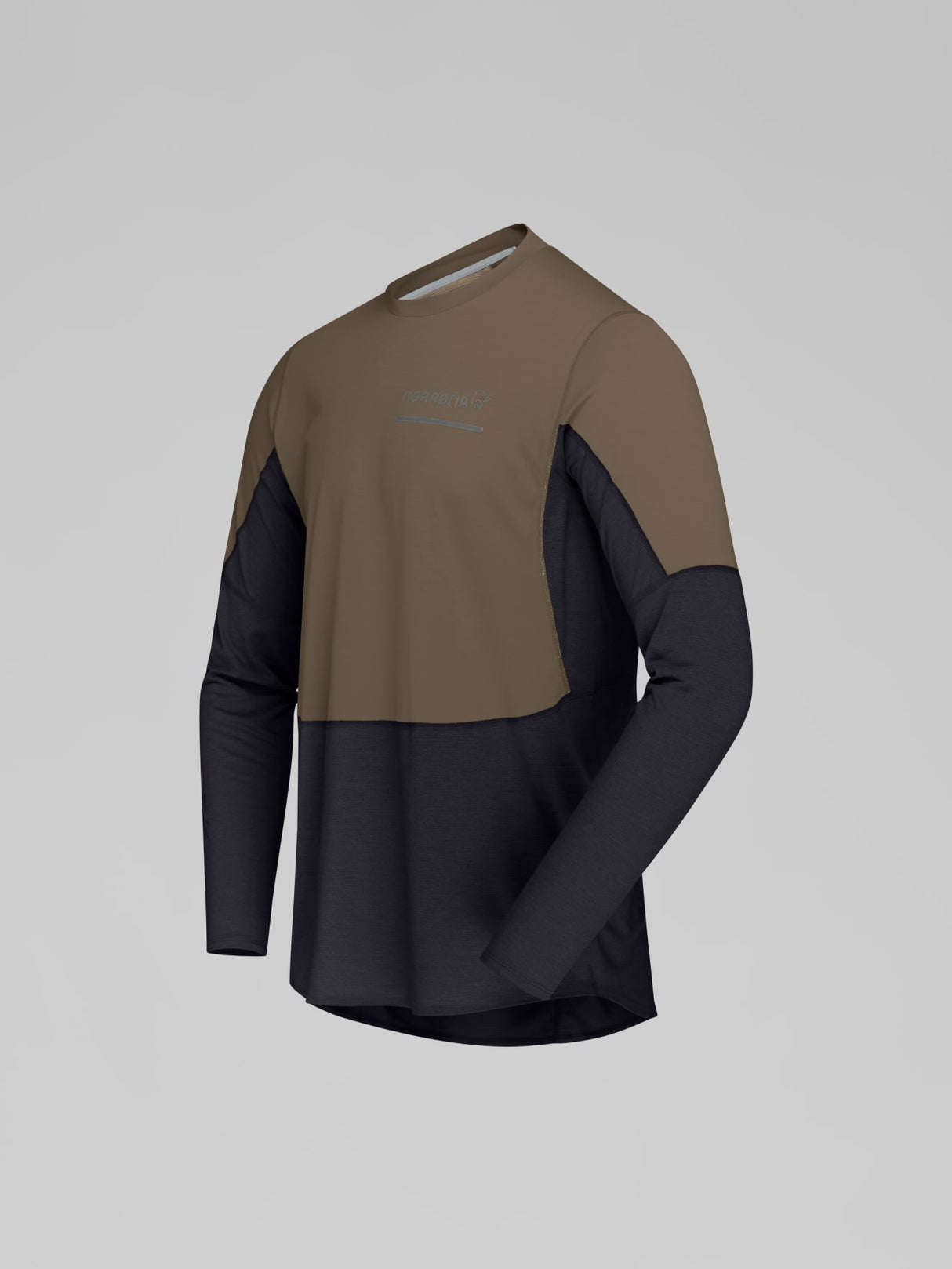 Norrøna Senja Equaliser Lightweight Long Sleeve (Men's) - T-Shirt - Tee Shirt - Shirt - Olive Night - Olive Green