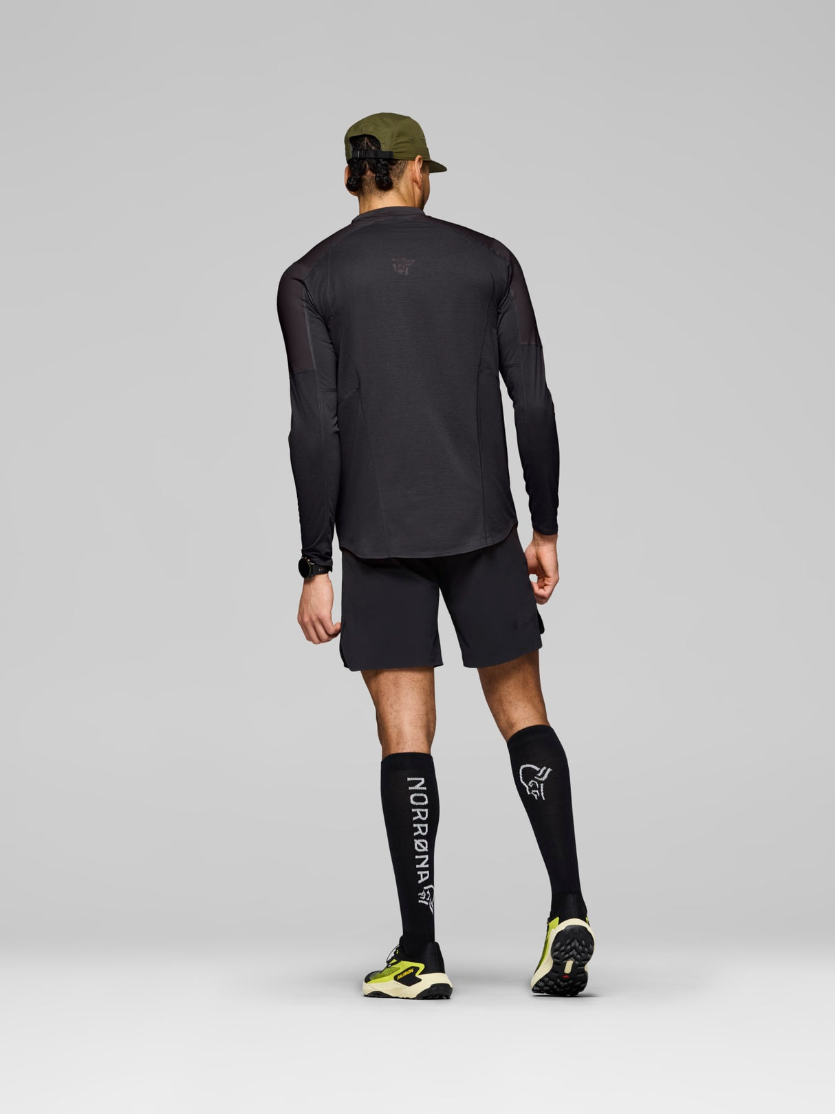 Norrøna Senja Equaliser Lightweight Long Sleeve (Men's) - T-Shirt - Tee Shirt - Shirt - Caviar - Black