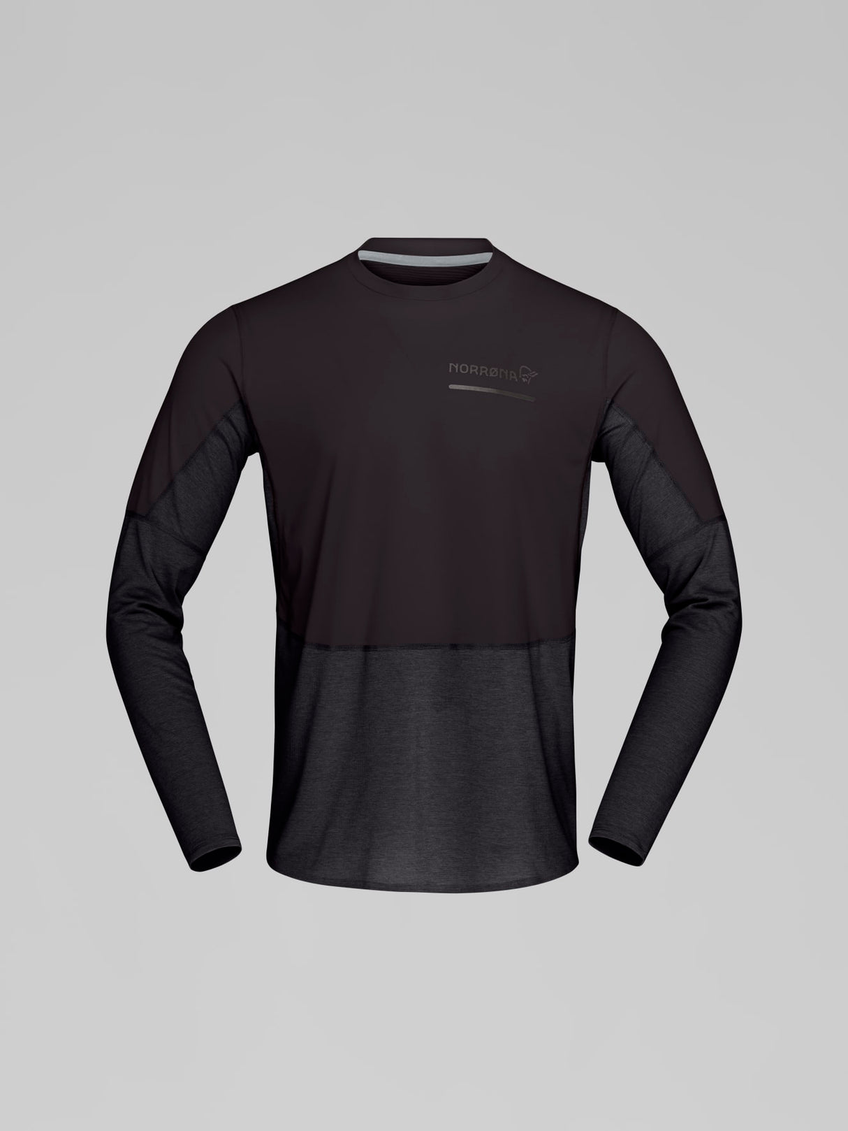Norrøna Senja Equaliser Lightweight Long Sleeve (Men's) - T-Shirt - Tee Shirt - Shirt - Caviar - Black
