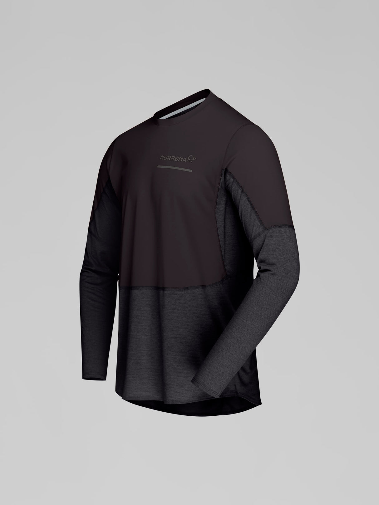 Norrøna Senja Equaliser Lightweight Long Sleeve (Men's) - T-Shirt - Tee Shirt - Shirt - Caviar - Black