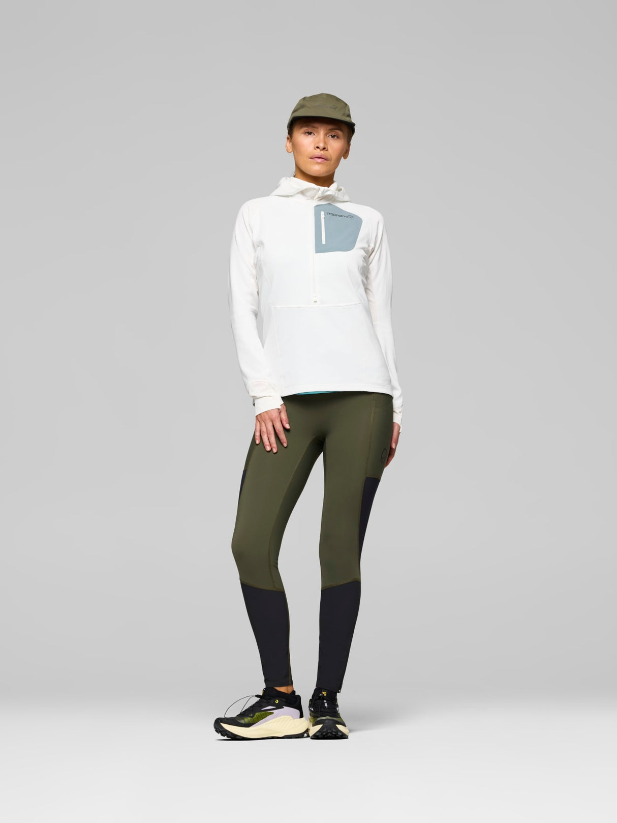 Norrøna Senja Warm1 Hood (Women's) - Snow White/Trooper
