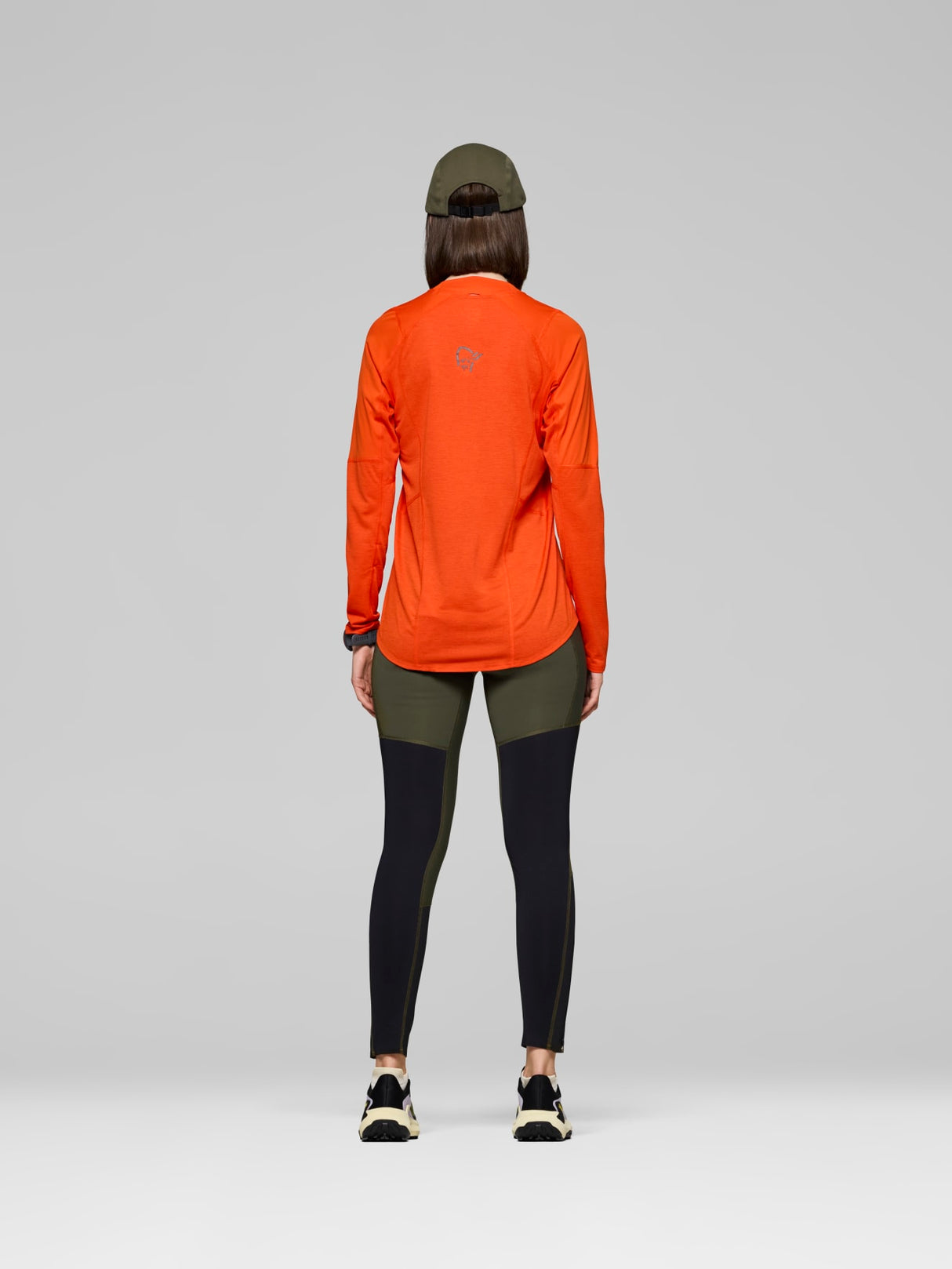 Norrøna Senja Equaliser Lightweight Long Sleeve (Women's) - T-Shirt - Tee Shirt - Shirt - Arednalin - Red - Orange