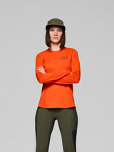 Norrøna Senja Equaliser Lightweight Long Sleeve (Women's) - T-Shirt - Tee Shirt - Shirt - Arednalin - Red - Orange
