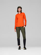 Norrøna Senja Equaliser Lightweight Long Sleeve (Women's) - T-Shirt - Tee Shirt - Shirt - Arednalin - Red - Orange