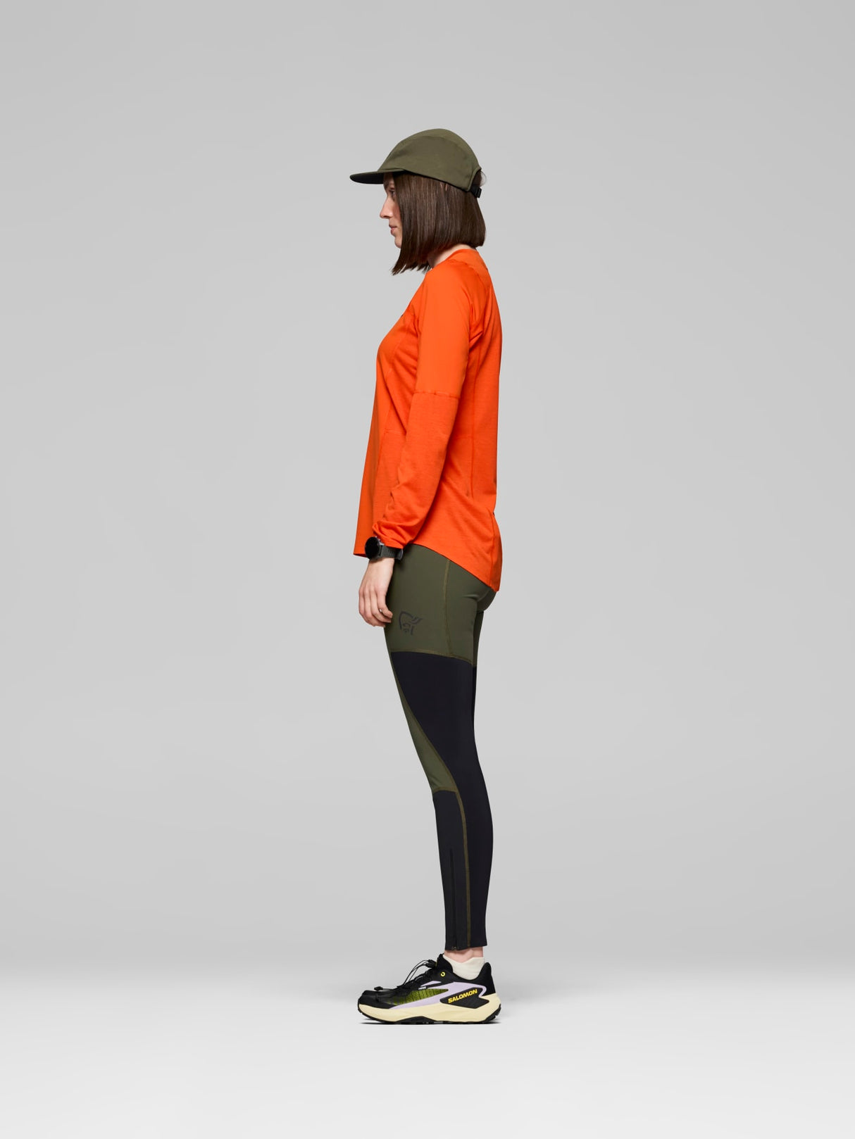 Norrøna Senja Equaliser Lightweight Long Sleeve (Women's) - T-Shirt - Tee Shirt - Shirt - Arednalin - Red - Orange
