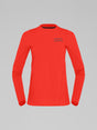 Norrøna Senja Equaliser Lightweight Long Sleeve (Women's) - T-Shirt - Tee Shirt - Shirt - Arednalin - Red - Orange