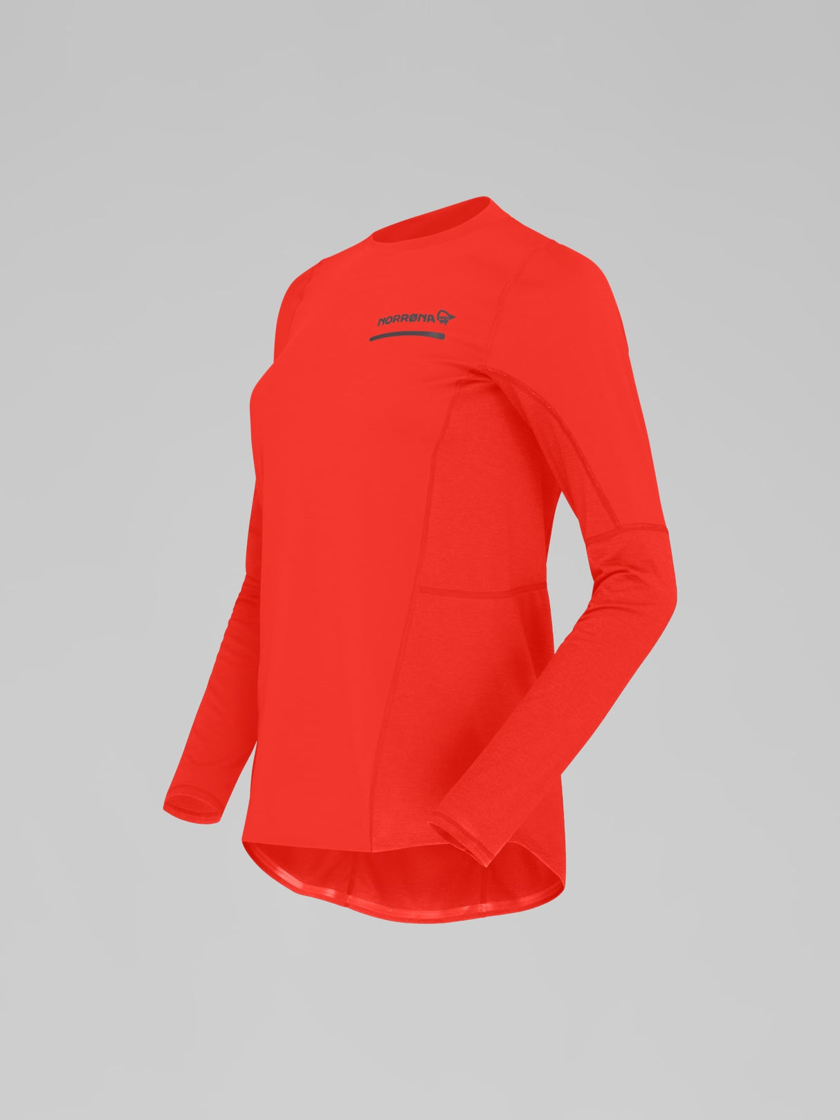 Norrøna Senja Equaliser Lightweight Long Sleeve (Women's) - T-Shirt - Tee Shirt - Shirt - Arednalin - Red - Orange