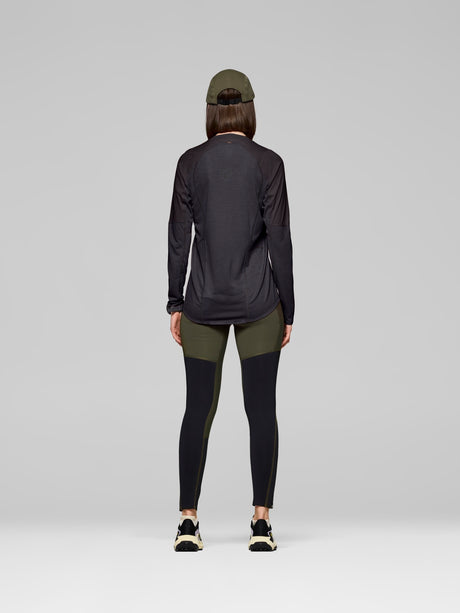 Norrøna Senja Equaliser Lightweight Long Sleeve (Women's) - T-Shirt - Tee Shirt - Shirt - Caviar - Black