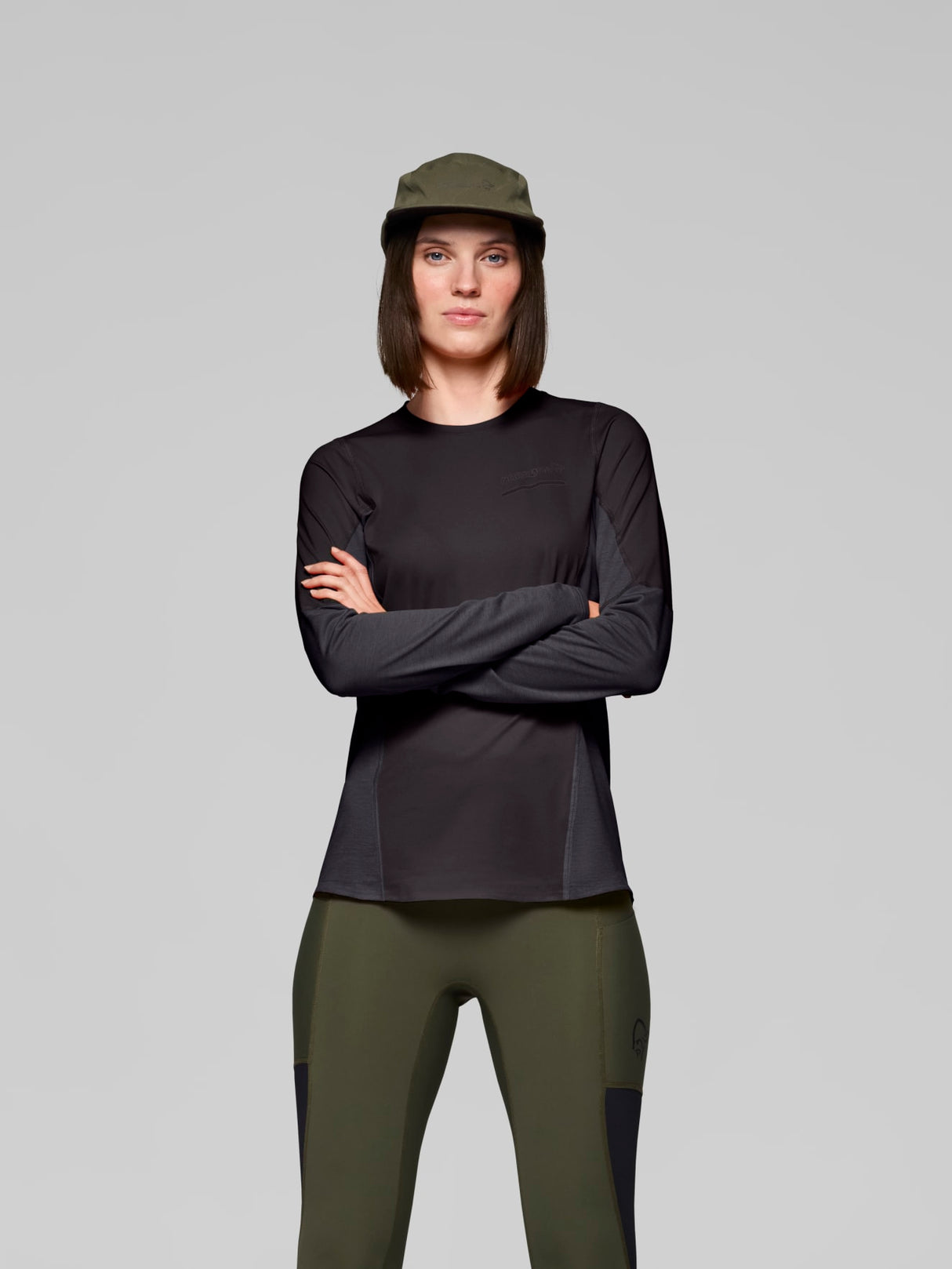 Norrøna Senja Equaliser Lightweight Long Sleeve (Women's) - T-Shirt - Tee Shirt - Shirt - Caviar - Black