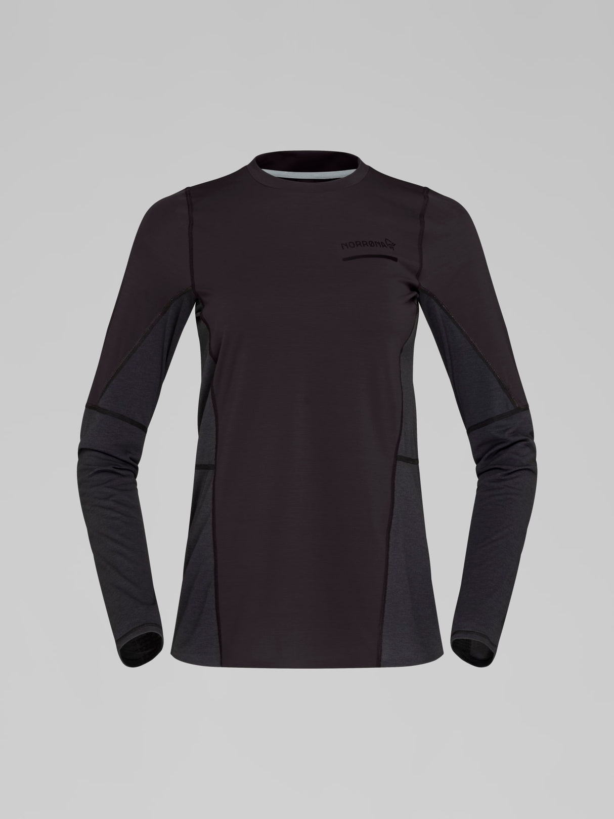 Norrøna Senja Equaliser Lightweight Long Sleeve (Women's) - T-Shirt - Tee Shirt - Shirt - Caviar - Black