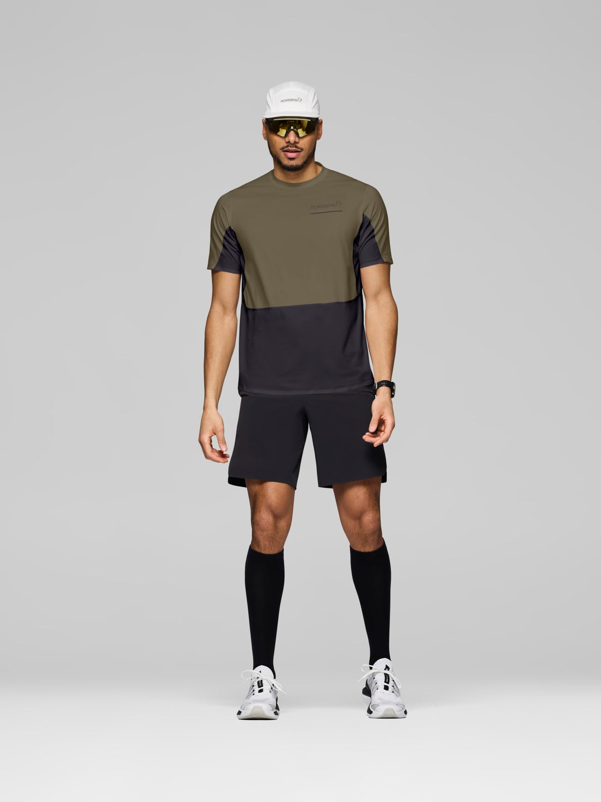 Norrøna Senja Equaliser Lightweight T-Shirt (Men's) - Tee Shirt - Shirt - Olive Night - Olive Green