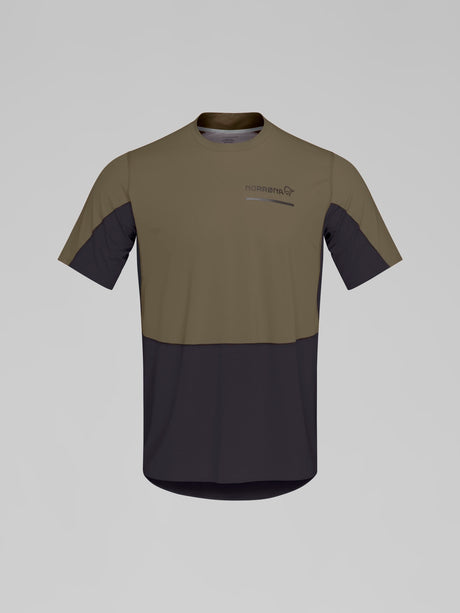 Norrøna Senja Equaliser Lightweight T-Shirt (Men's) - Tee Shirt - Shirt - Olive Night - Olive Green