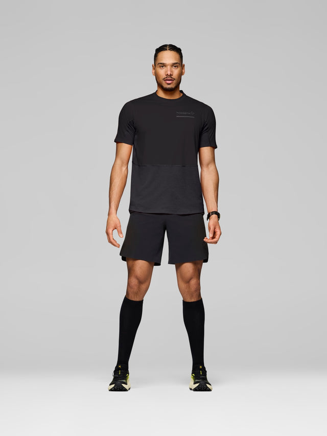 Norrøna Senja Equaliser Lightweight T-Shirt (Men's) - Tee Shirt - Shirt - Caviar - Black