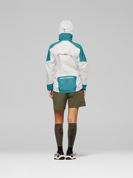 Norrøna Senja GORE-TEX Jacket (Women's) - Brittany Blue/Snow White