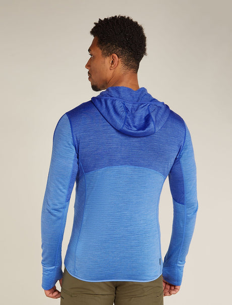 Icebreaker Merino Blend 200 Realfleece™ Descender Long Sleeve Zip Hoodie (Men's) Icebreaker