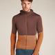 Icebreaker Merino Blend 200 Realfleece™ Descender Long Sleeve Zip Hoodie (Men's) Icebreaker