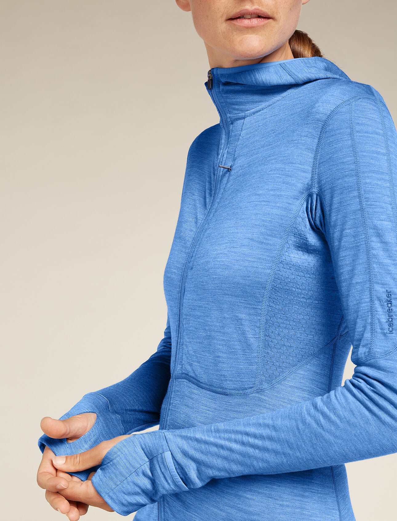 Icebreaker Merino Blend 200 Realfleece™ Descender LS Zip Hoodie (Women's) - Baja - Find Your Feet Australia Hobart Launceston Tasmania