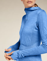 Icebreaker Merino Blend 200 Realfleece™ Descender LS Zip Hoodie (Women's) - Baja - Find Your Feet Australia Hobart Launceston Tasmania