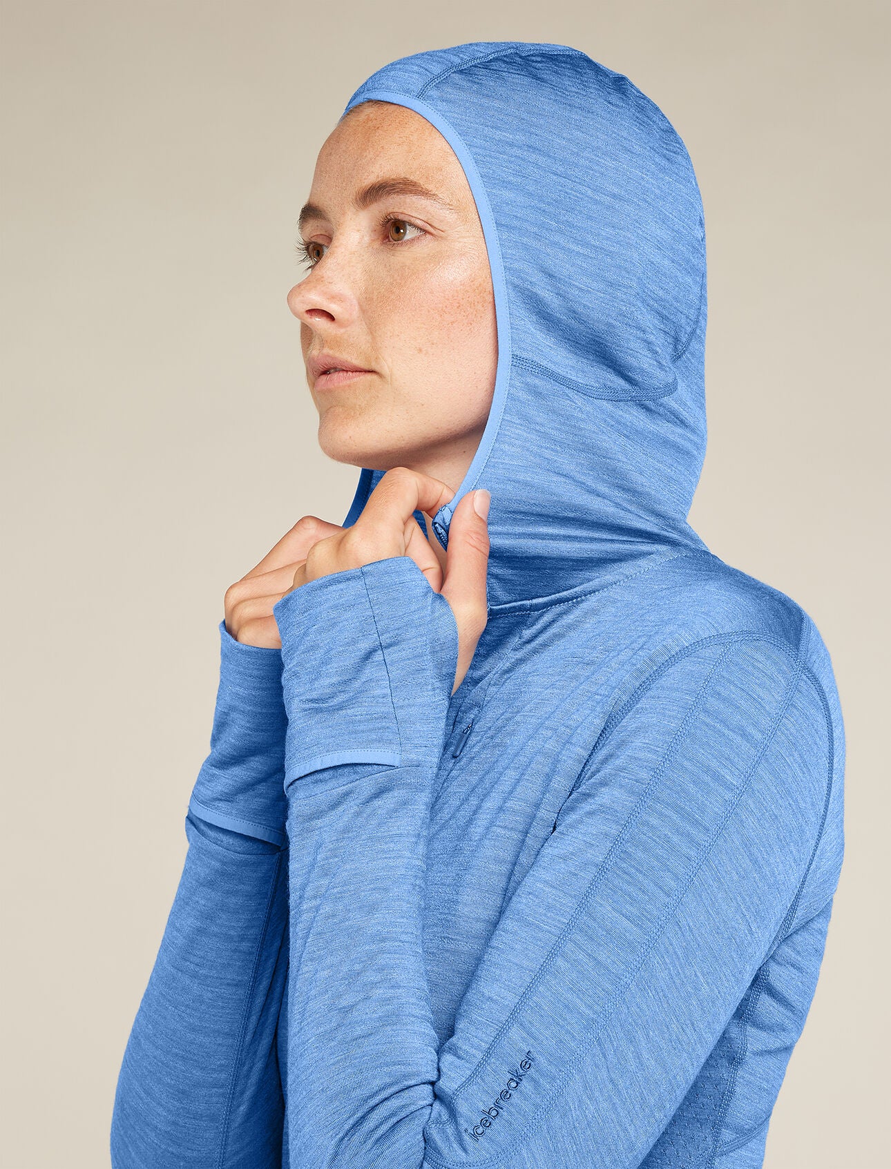 Icebreaker Merino Blend 200 Realfleece™ Descender LS Zip Hoodie (Women's) - Baja - Find Your Feet Australia Hobart Launceston Tasmania