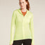 Icebreaker Merino Blend 200 Realfleece Descender LS Zip Hoodie (Women's) - Citrine Icebreaker