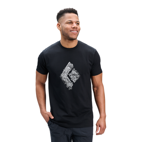 Black Diamond Engineered Diamond Short Sleeve Tee (Men's) - Black