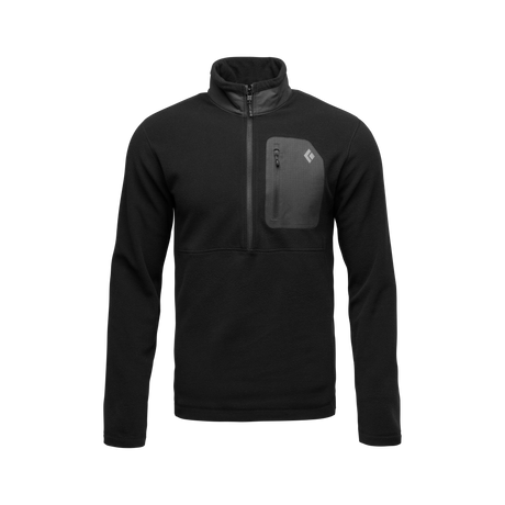 Black Diamond Rift Half-Zip Fleece Jacket (Men's) - Black