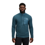 Black Diamond Rift Half-Zip Fleece Jacket (Men's) - Midnight Blue