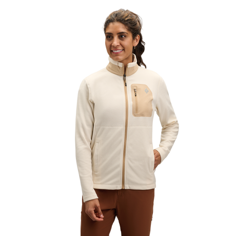 Black Diamond Rift Full-Zip Fleece Jacket (Women's) - Chalk/Khaki
