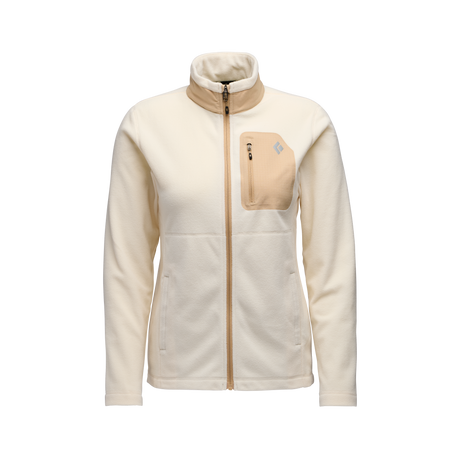 Black Diamond Rift Full-Zip Fleece Jacket (Women's) - Chalk/Khaki