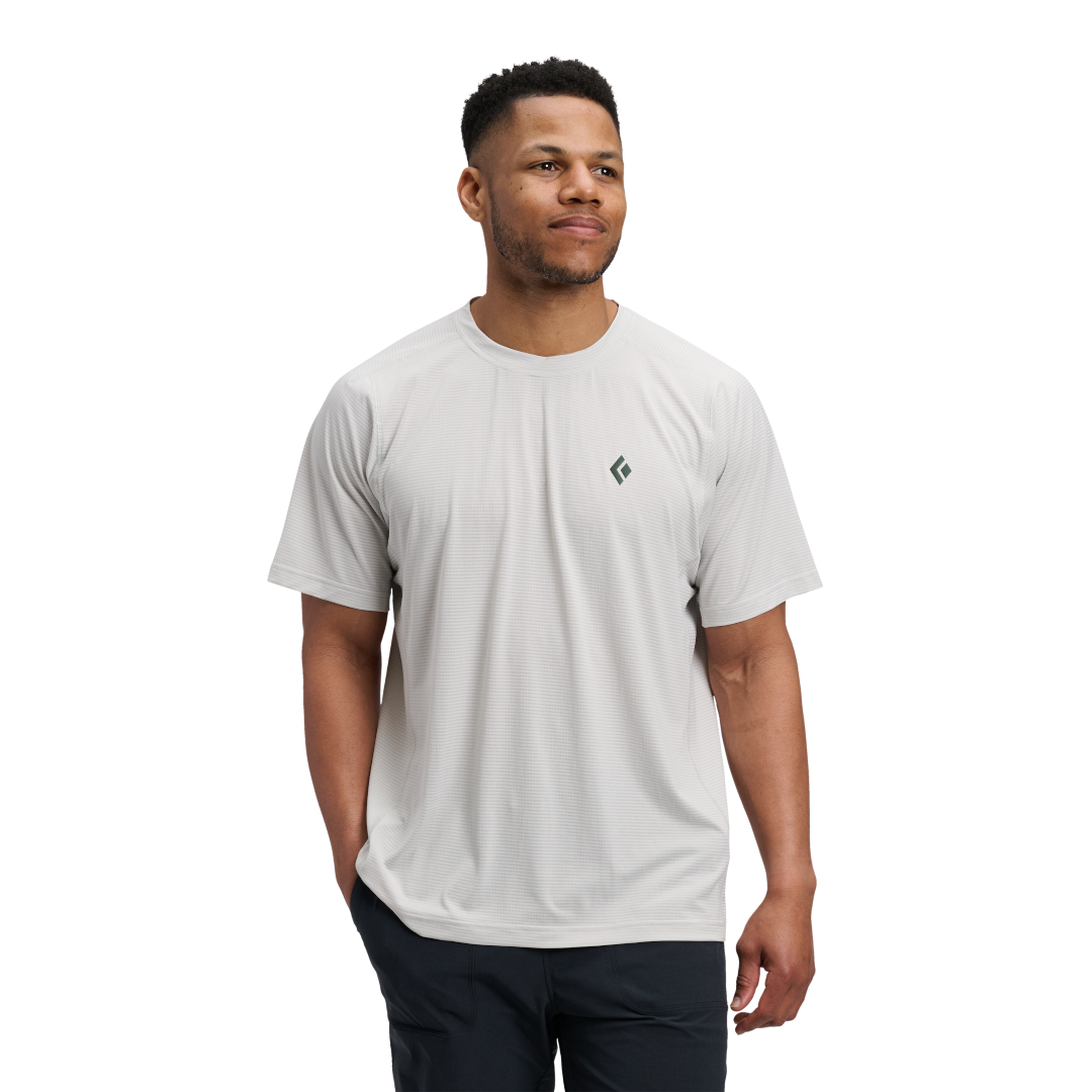 Black Diamond Distance Short Sleeve Tech Tee (Men's) - Alloy