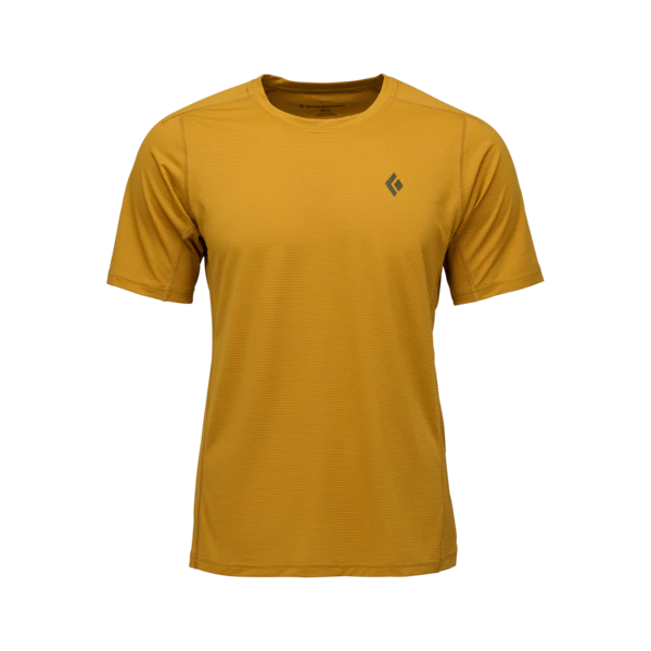 Black Diamond Distance Short Sleeve Tech Tee (Men's) - Amber - Find Your Feet Australia Hobart Launceston Tasmania