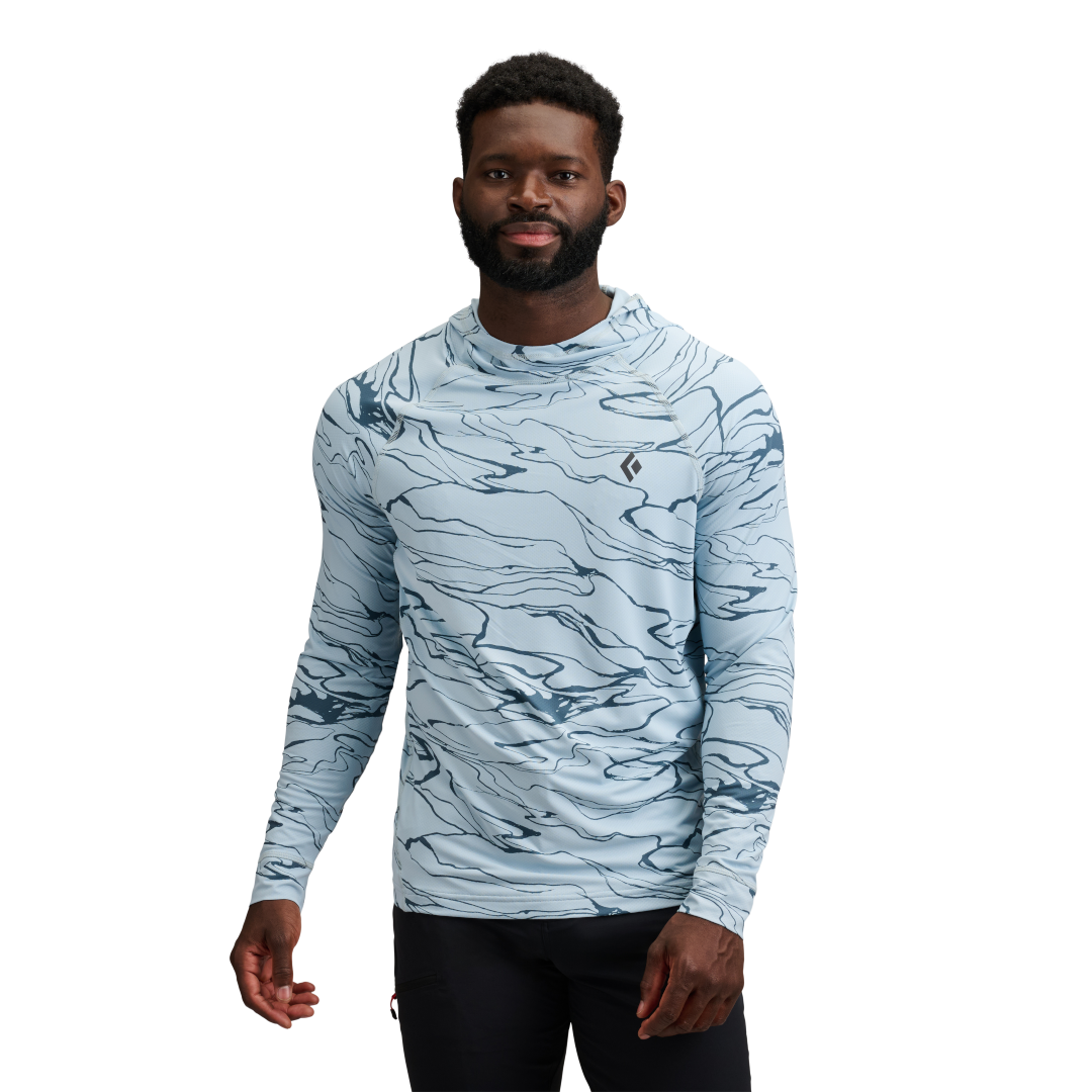 Black Diamond Alpenglow Hoody (Men's) - Relief/Fog Blue/Midnight Blue