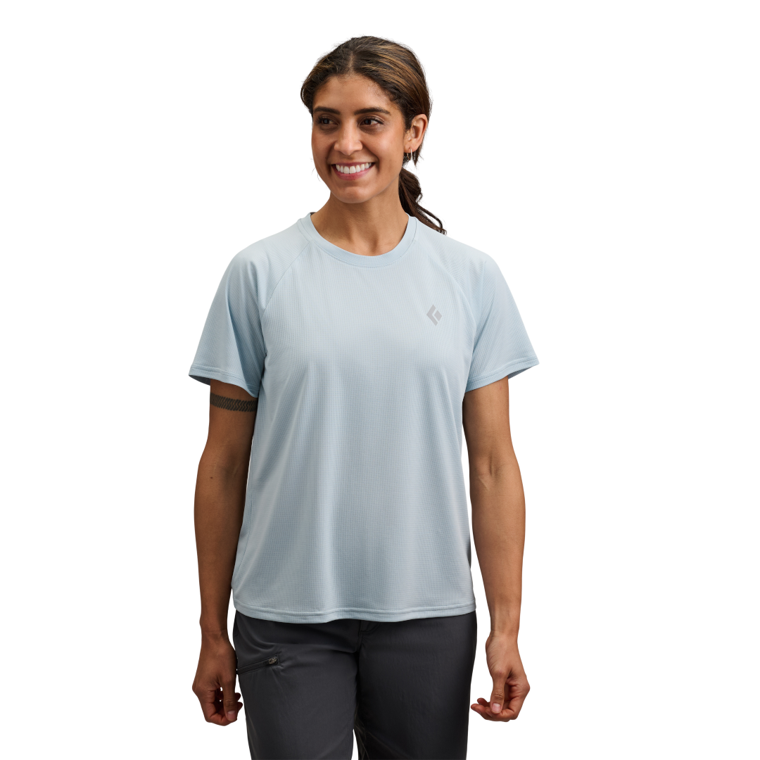 Black Diamond Lightwire Short Sleeve Tee (Women's) - Fog Blue