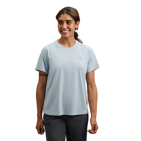 Black Diamond Lightwire Short Sleeve Tee (Women's) - Fog Blue