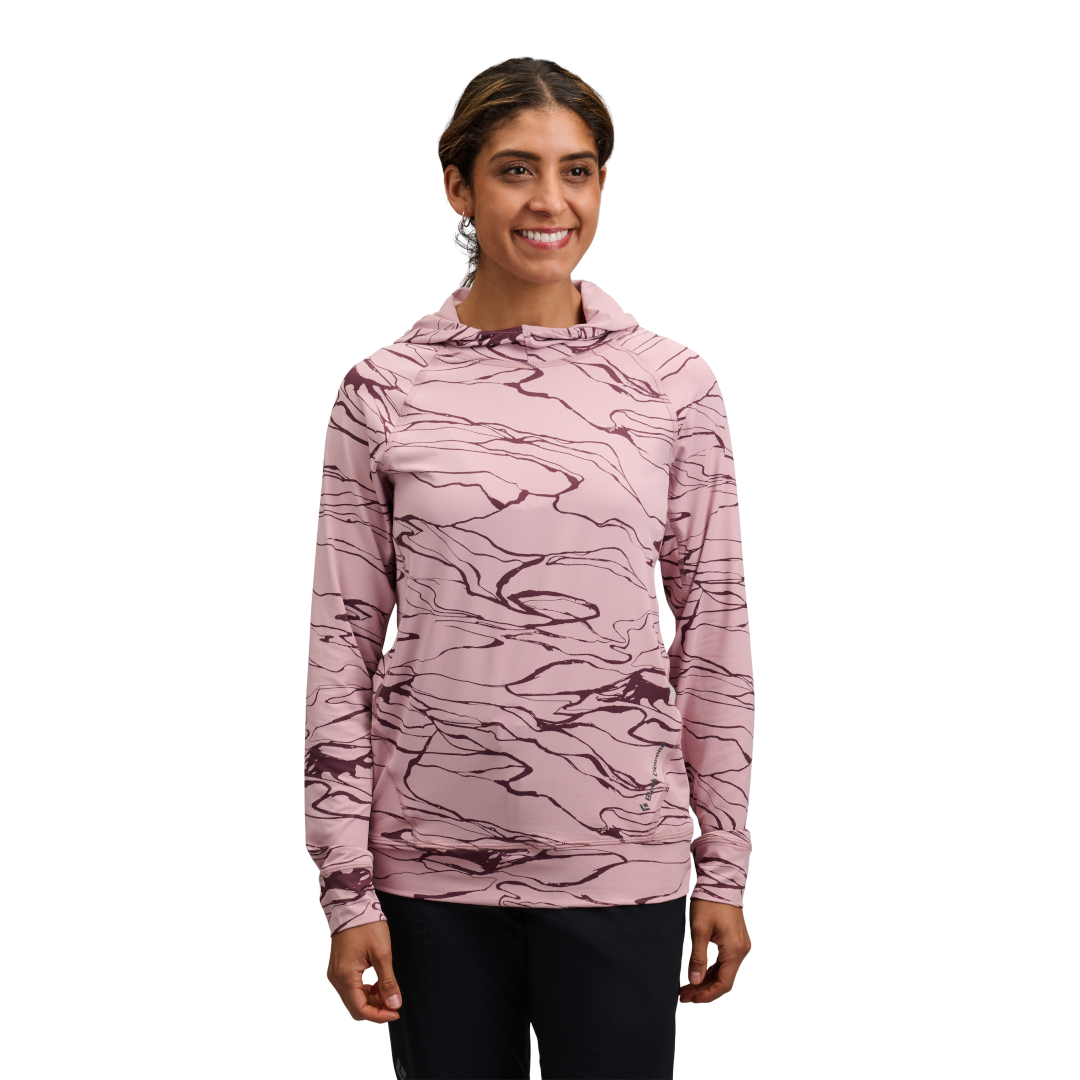 Black Diamond Alpenglow Hoody (Women's) - Relief/Meadow Rose/Fig