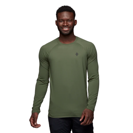 Black Diamond Alpenglow Long Sleeve Crew (Men's) - Tundra - Green