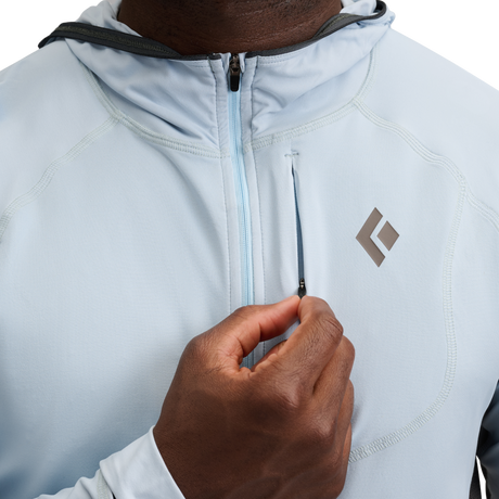 Black Diamond Alpenglow Pro Hoody (Men's) - Fog Blue