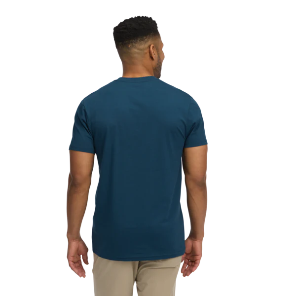 Black Diamond Engineered Diamond Short Sleeve Tee (Men's). - Indigo Blue