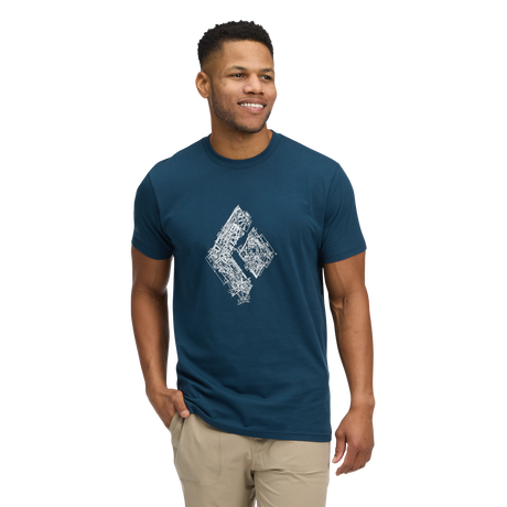 Black Diamond Engineered Diamond Short Sleeve Tee (Men's) - Indigo