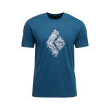 Black Diamond Engineered Diamond Short Sleeve Tee (Men's). - Indigo Blue
