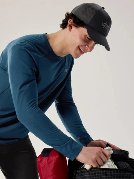 Arc'teryx Cormac Crew Neck Shirt Long Sleeve (Men's) - Nightscape Heather