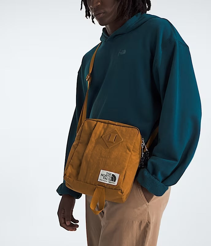 The North Face Berkeley Crossbody Shoulder Bag - Timber Tan/TNF-Black - Find Your Feet Australia Hobart Launceston Tasmania