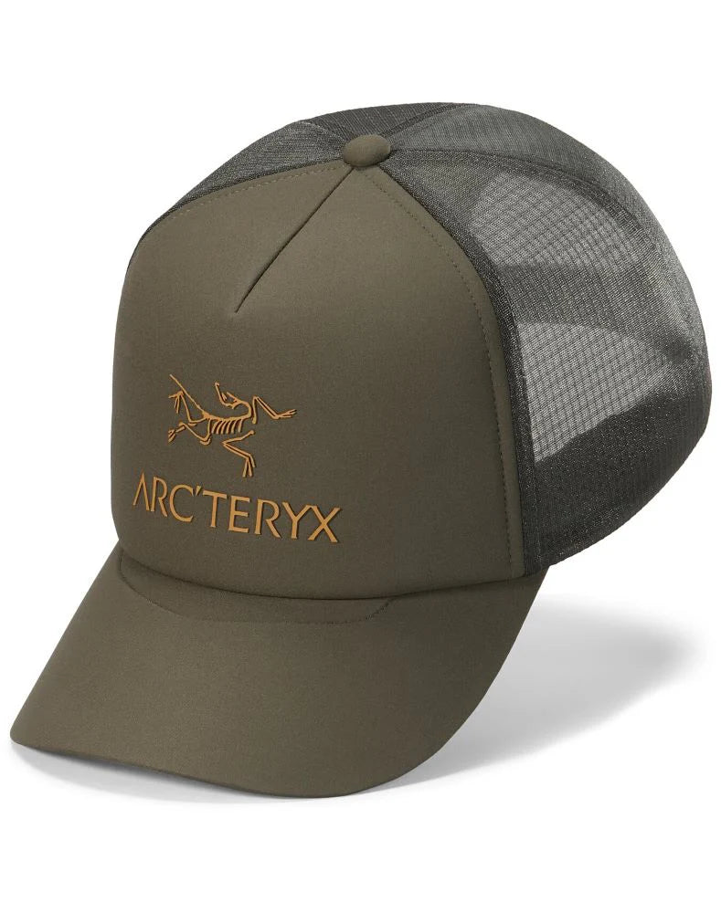 Arcteryx Bird Word Trucker Curved (Unisex) - Tatsu/Forage/Yukon - Find Your Feet Australia Hobart Launceston Tasmania