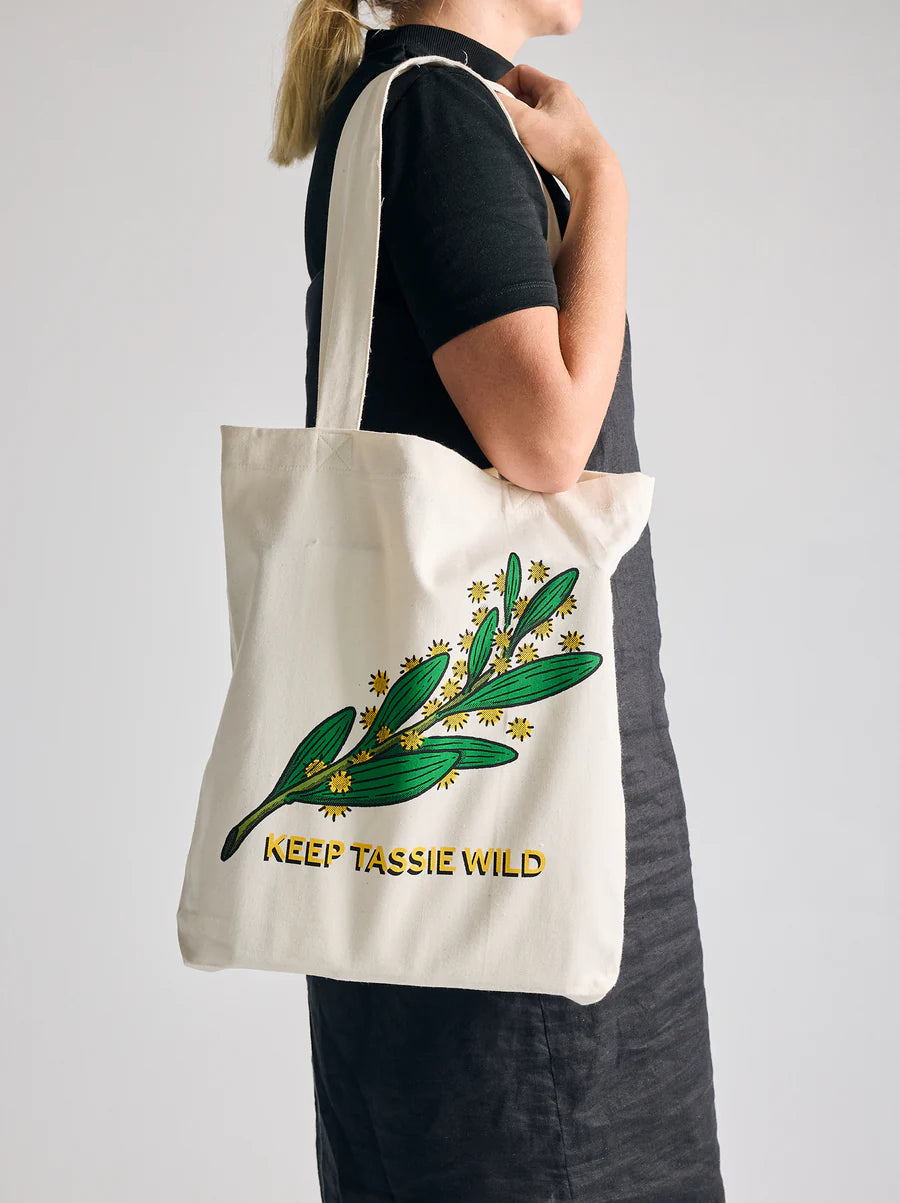 Keep Tassie Wild Recycled Blackwood Tote - Find Your Feet Australia Hobart Launceston Tasmania