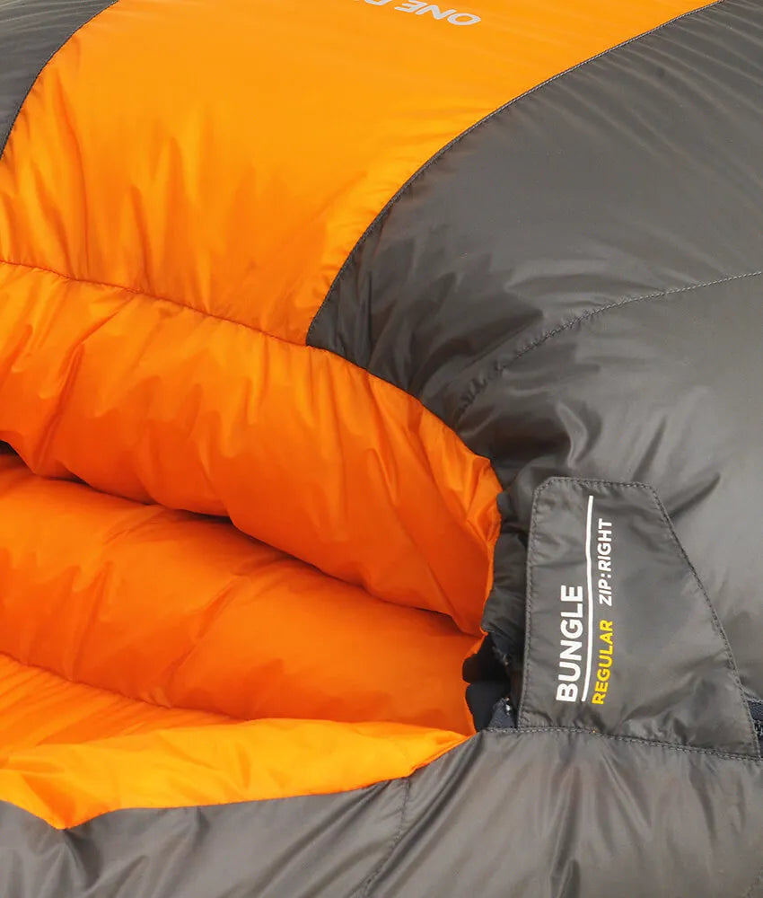 One Planet Bungle - -15 °C - -17 °C - Grey/Mango/Storm Foot - Find Your Feet Australia Hobart Launceston Tasmania