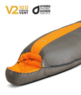 One Planet Bungle - -15 °C - -17 °C - Grey/Mango/Storm Foot - Find Your Feet Australia Hobart Launceston Tasmania