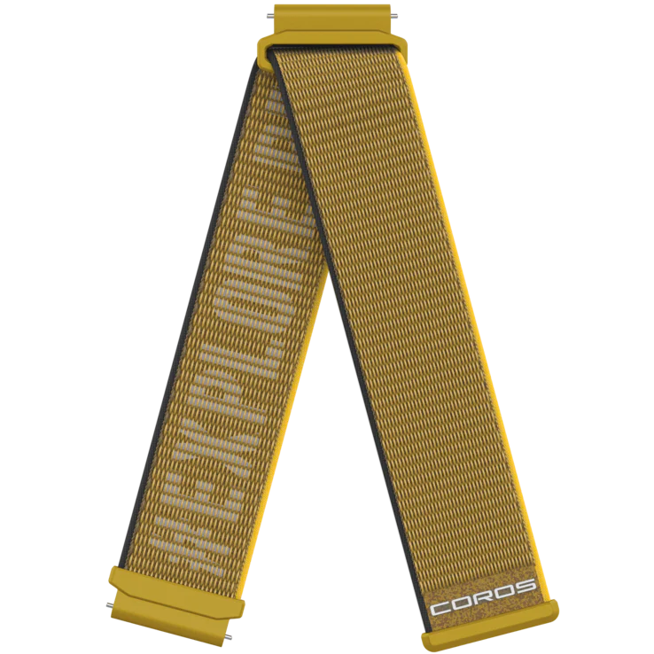 COROS 20mm Nylon Band - Yellow - Find Your Feet Australia Hobart Launceston Tasmania