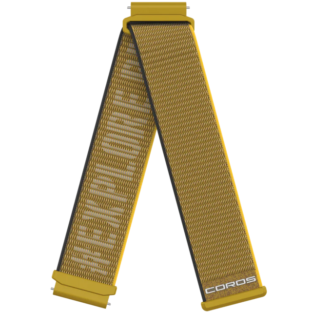COROS 20mm Nylon Band - Yellow - Find Your Feet Australia Hobart Launceston Tasmania