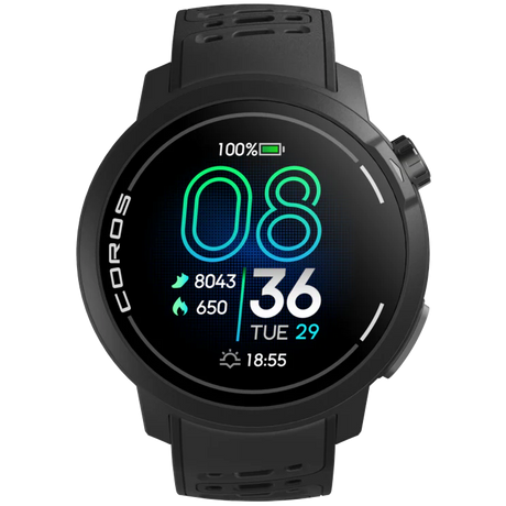 Coros Pace Pro GPS Sport Watch - Black - Find Your Feet Australia Hobart Launceston Tasmania